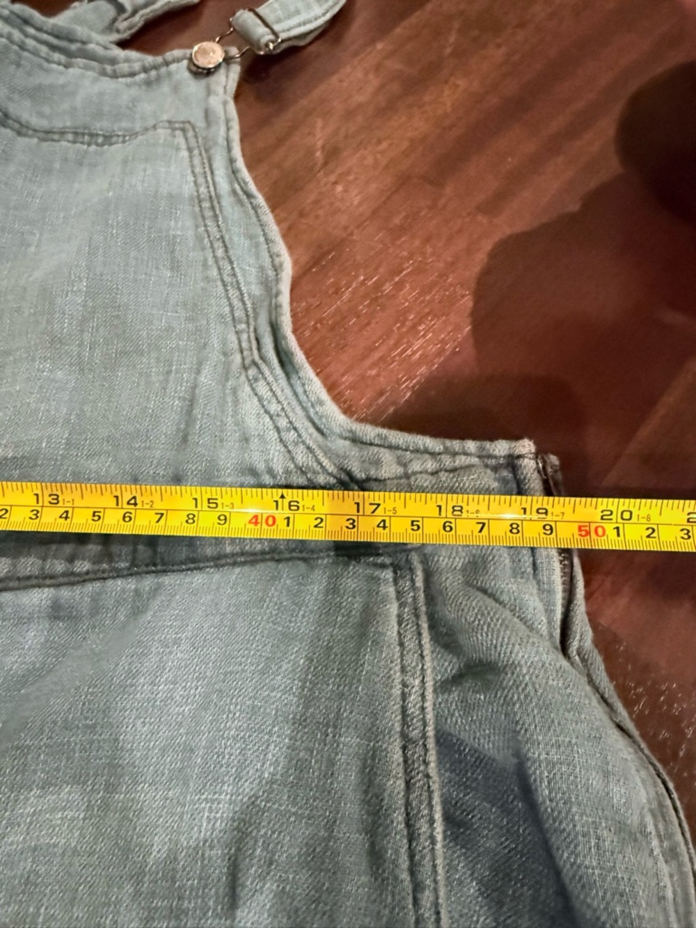 Free People Blue Cotton Overalls Jumpsuit Romper Jeans Denim We The Free - Picture 3 of 8